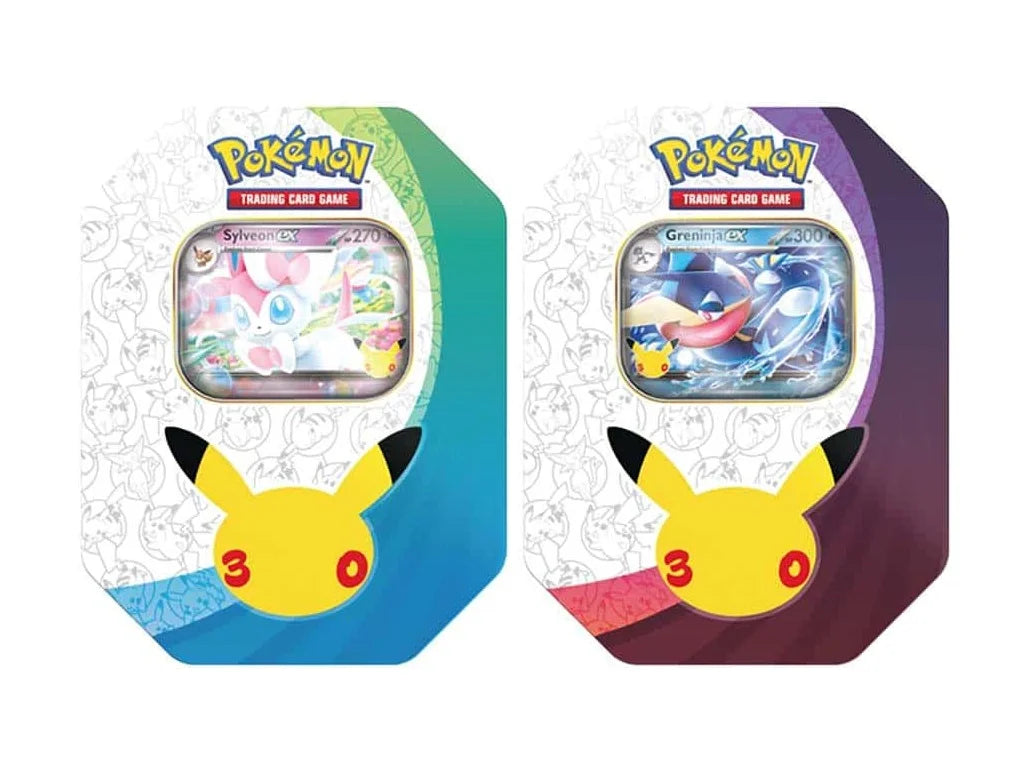Pokemon 30th celebration EX tin